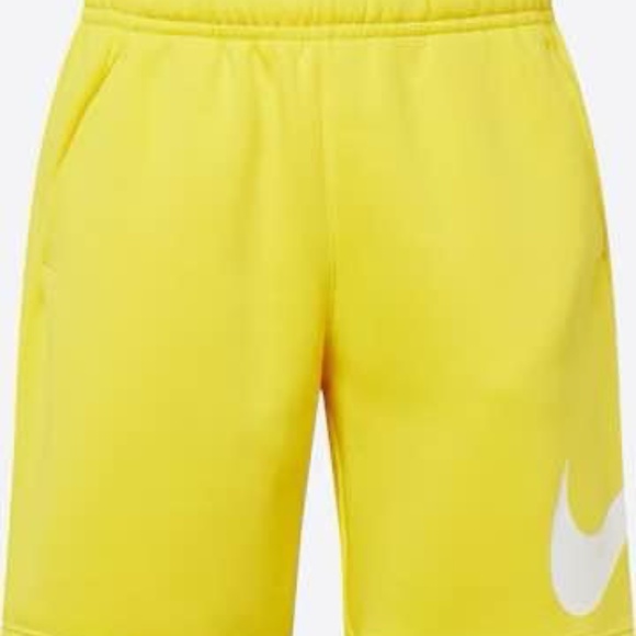 BRAND NEW men nike Nike yellow club fleece sports shorts size M & L (80% cotton) - Picture 6 of 8